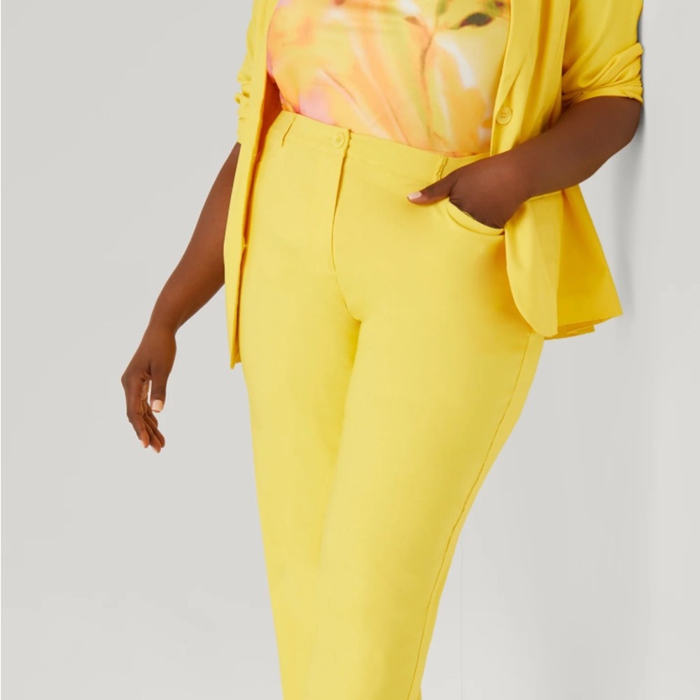 Ashley Stewart Vibrant Yellow Pantsuit - Picture 6 of 6
